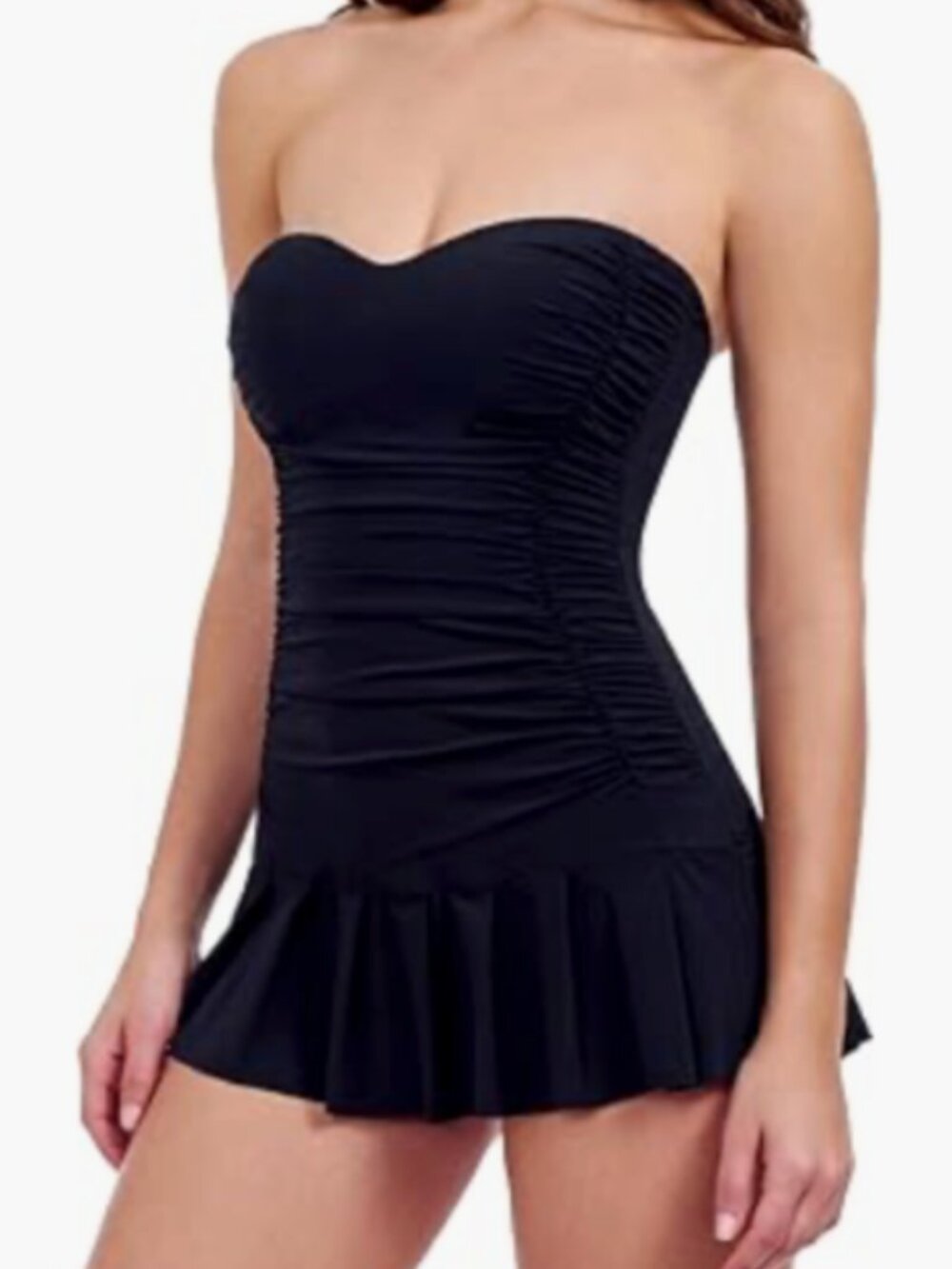 Profile by Gottex Women's Sweetheart Bandeau Swimdress Soft Cups Size 14 - 7492